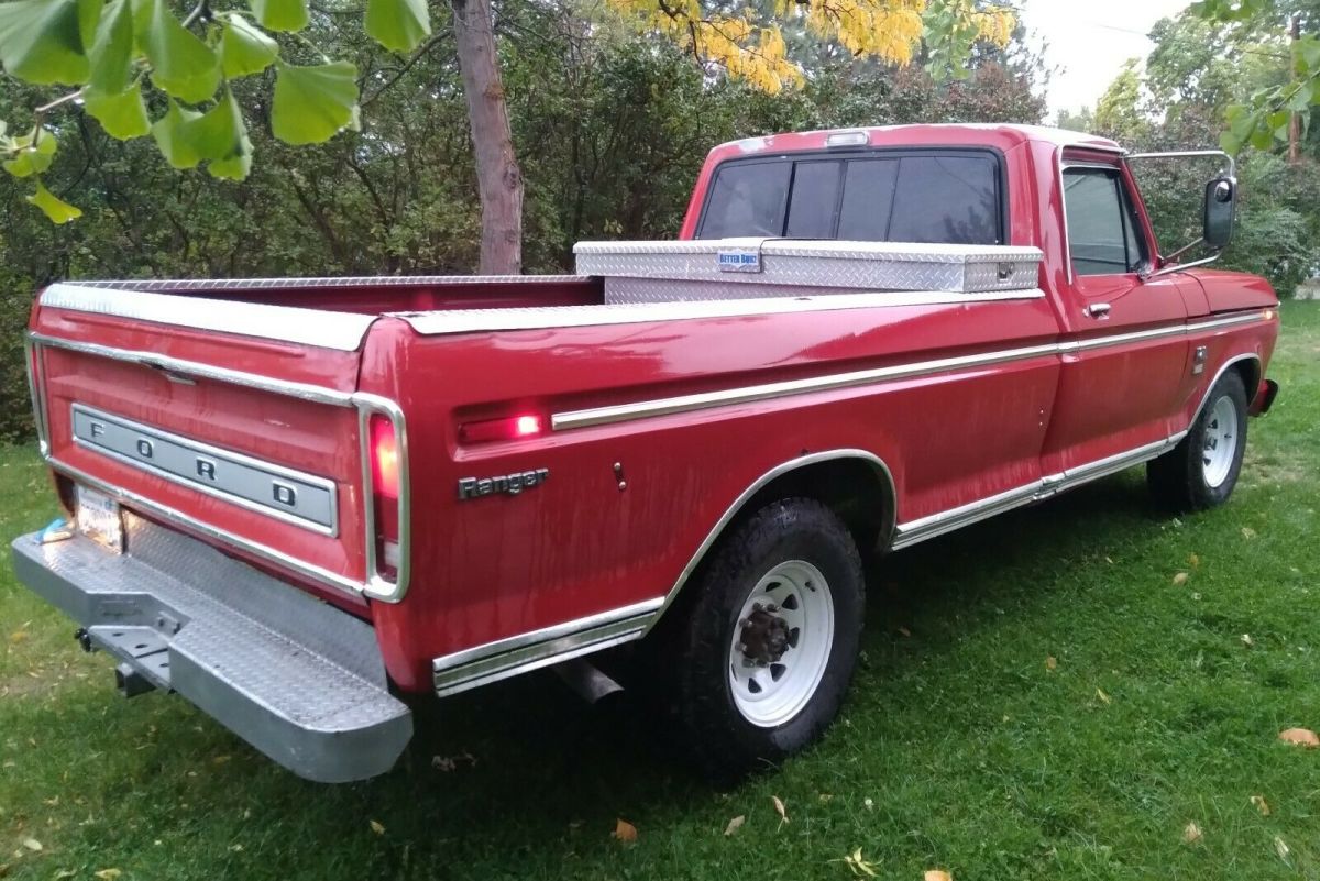 1974 Red Ford F-250 Standard Cab Pickup