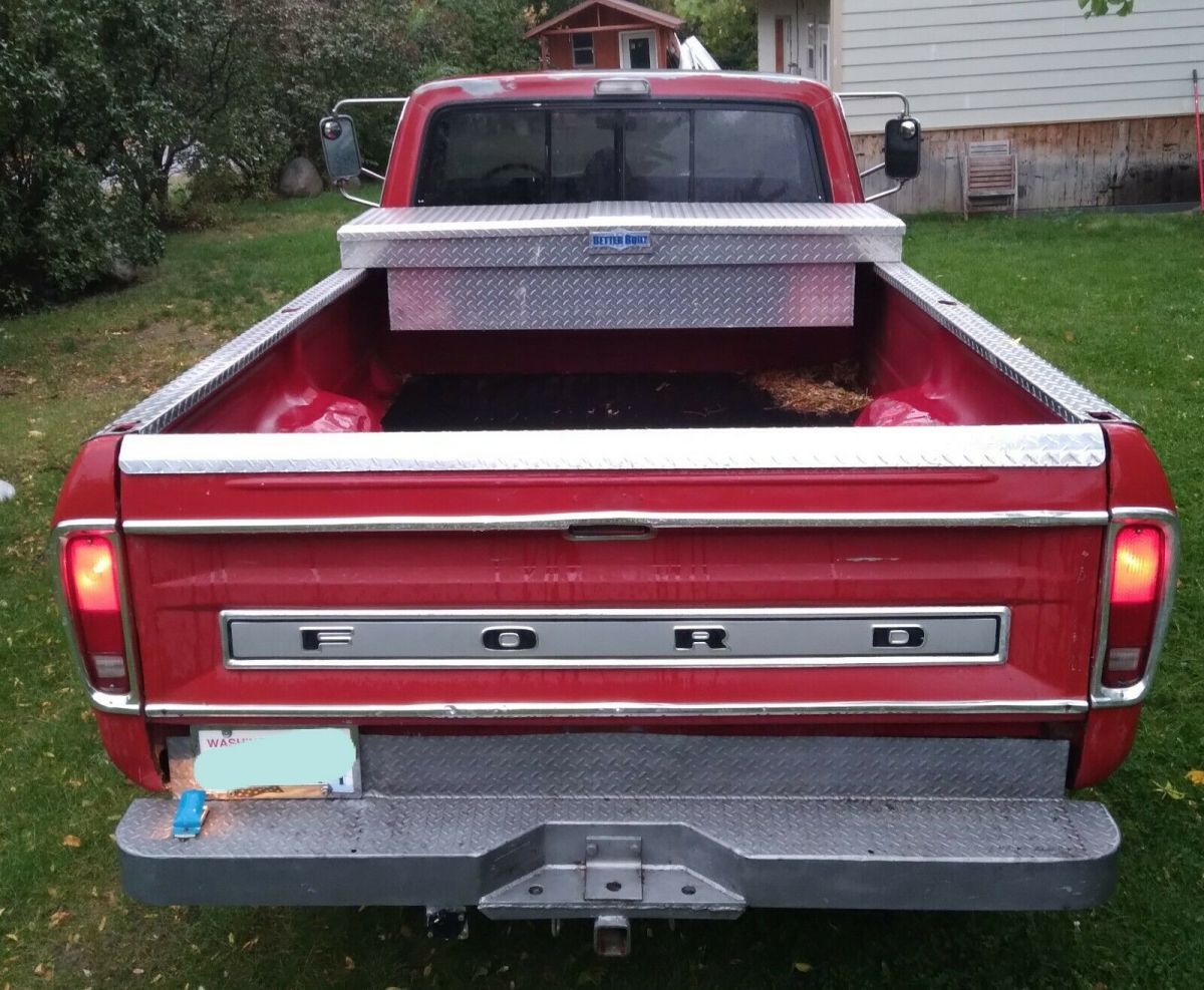 1974 Red Ford F-250 Standard Cab Pickup