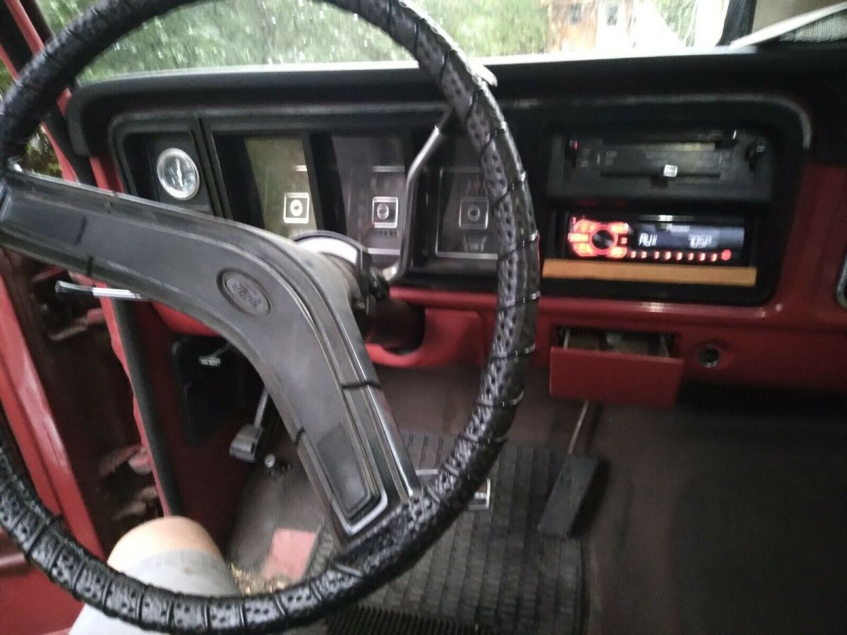 1974 Red Ford F-250 Standard Cab Pickup