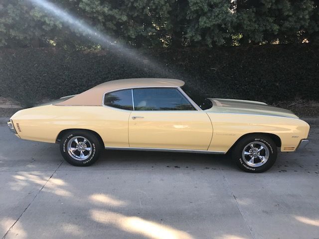 1970 light yellow Chevrolet Malibu Coupe