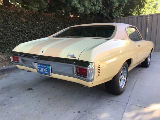 1970 light yellow Chevrolet Malibu Coupe