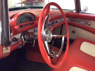 1956 Fiesta Red Ford Thunderbird Convertible