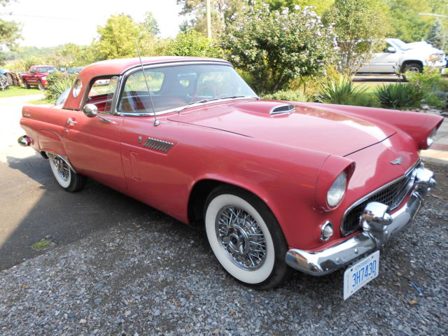 1956 Fiesta Red Ford Thunderbird Convertible