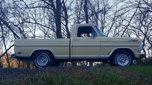 1968 Tan Ford F-100 Standard Cab Pickup