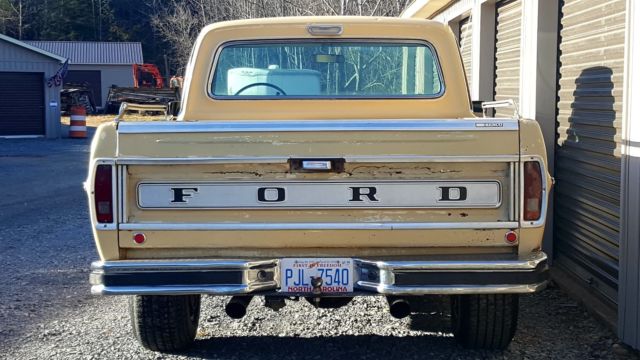 1968 Tan Ford F-100 Standard Cab Pickup