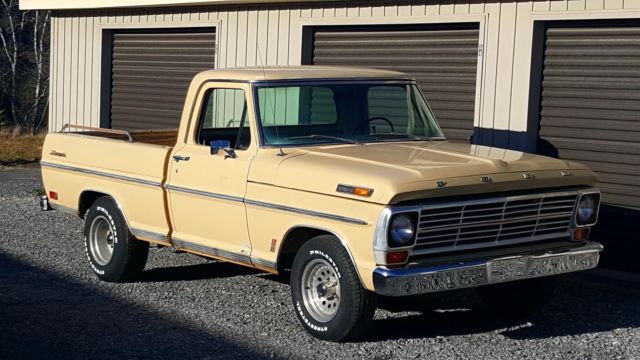 1968 Tan Ford F-100 Standard Cab Pickup