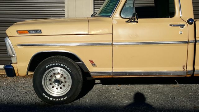 1968 Tan Ford F-100 Standard Cab Pickup