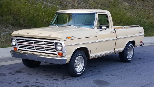 1968 Tan Ford F-100 Standard Cab Pickup