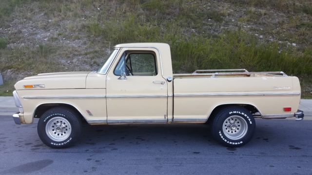 1968 Tan Ford F-100 Standard Cab Pickup