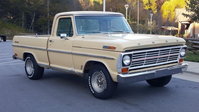 1968 Tan Ford F-100 Standard Cab Pickup