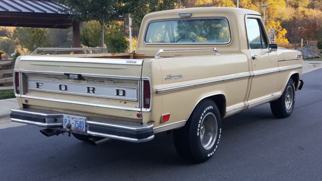1968 Tan Ford F-100 Standard Cab Pickup