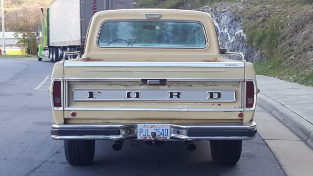 1968 Tan Ford F-100 Standard Cab Pickup