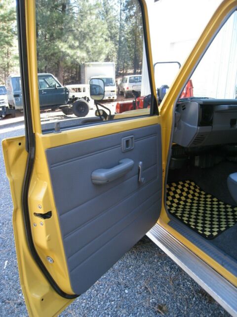 1993 Yellow Toyota Land Cruiser Cab & Chassis