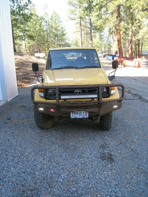 1993 Yellow Toyota Land Cruiser Cab & Chassis