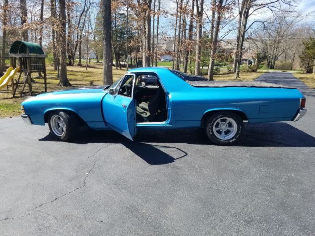 1971 Blue Chevrolet El Camino Standard Cab Pickup