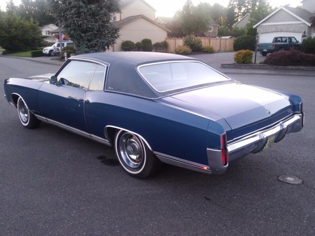 1970 Blue Chevrolet Monte Carlo Coupe