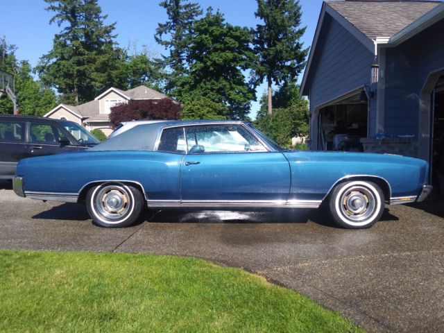 1970 Blue Chevrolet Monte Carlo Coupe