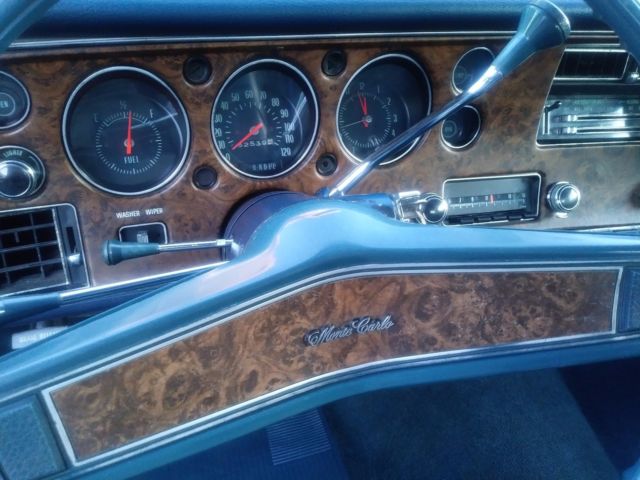 1970 Blue Chevrolet Monte Carlo Coupe