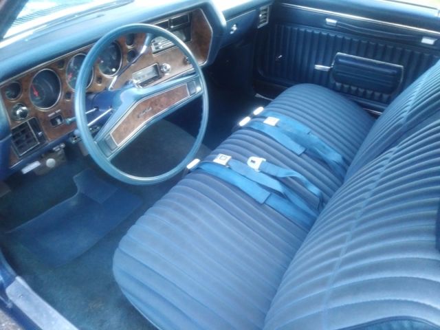 1970 Blue Chevrolet Monte Carlo Coupe