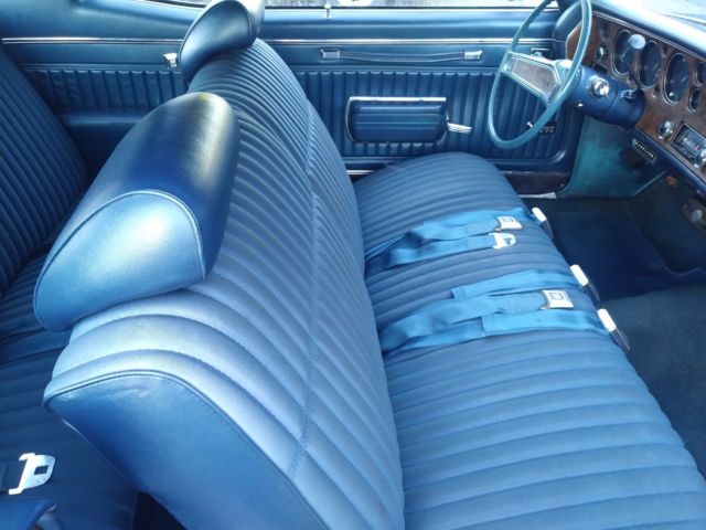 1970 Blue Chevrolet Monte Carlo Coupe