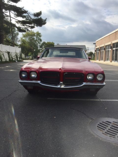 1971 Red Pontiac Le Mans Convertible