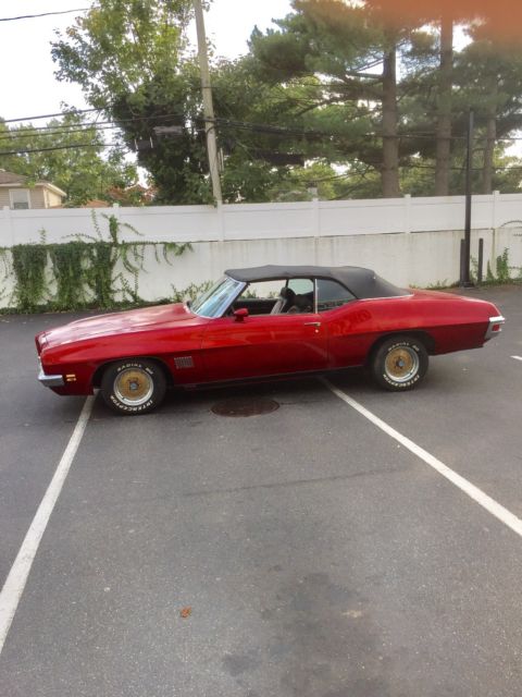 1971 Red Pontiac Le Mans Convertible