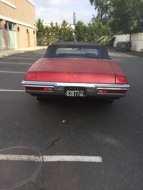 1971 Red Pontiac Le Mans Convertible