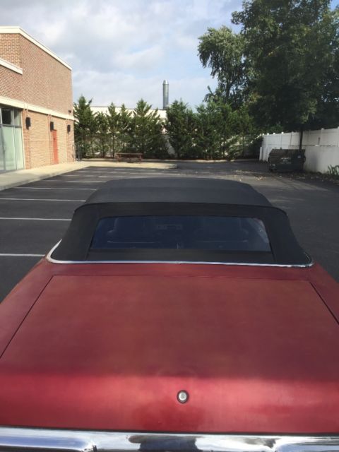 1971 Red Pontiac Le Mans Convertible