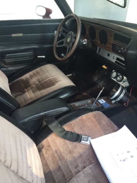 1971 Red Pontiac Le Mans Convertible