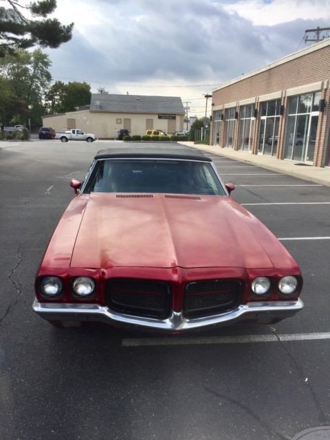1971 Red Pontiac Le Mans Convertible
