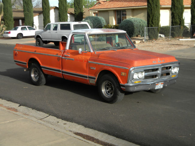 1971 Hugger Orange & White GMC Sierra 1500 Regular Cab Pickup