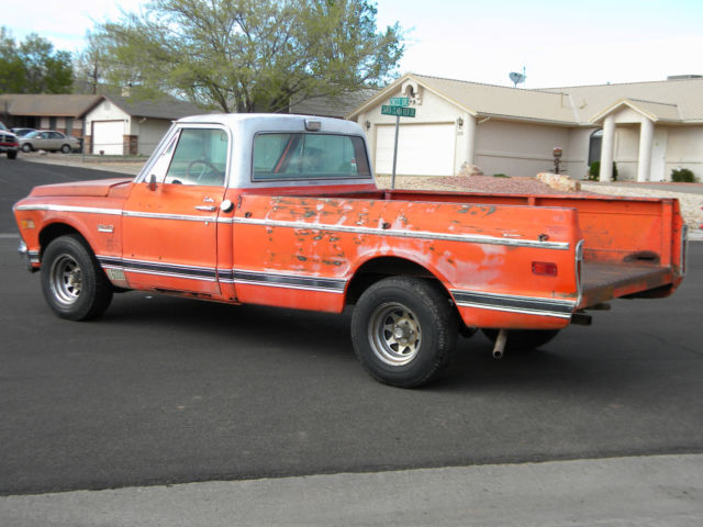 1971 Hugger Orange & White GMC Sierra 1500 Regular Cab Pickup
