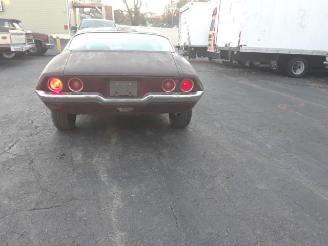 1972 Burgundy Chevrolet Camaro Coupe
