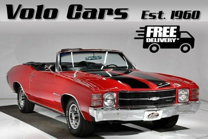 1971 Red Chevrolet Chevelle Convertible