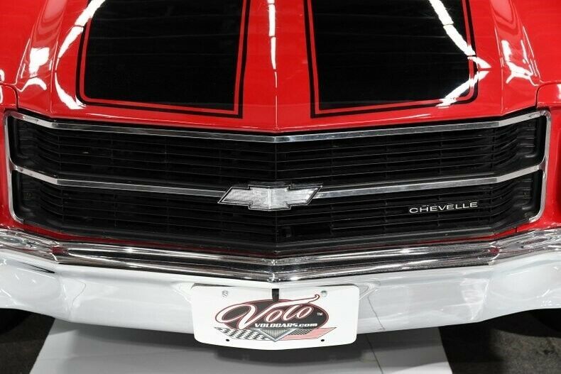 1971 Red Chevrolet Chevelle Convertible