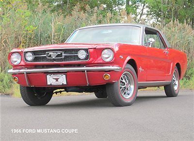 1966 Red Ford Mustang Coupe