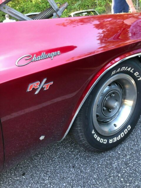 1970 Candy Apple Red over Gold Flake Dodge Challenger Coupe
