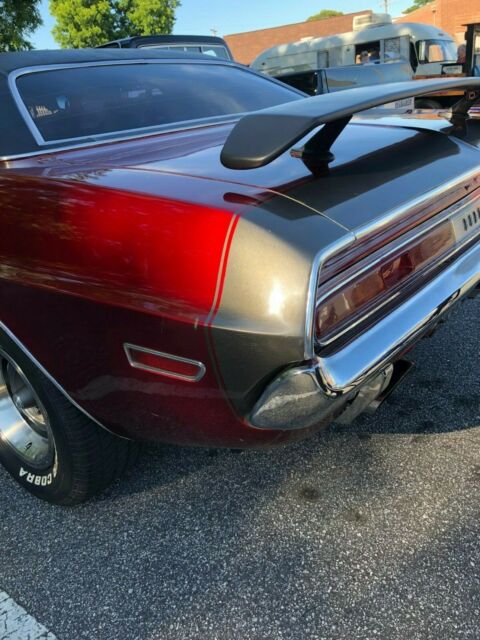 1970 Candy Apple Red over Gold Flake Dodge Challenger Coupe