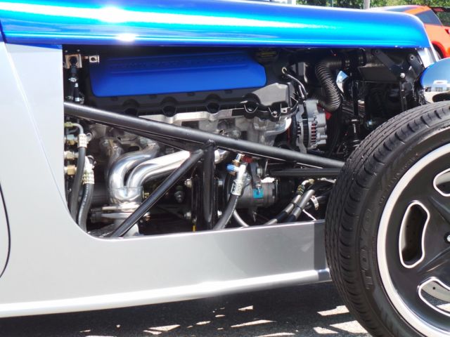 1933 Blue and Silver Ford Factory Five 33 Roadster