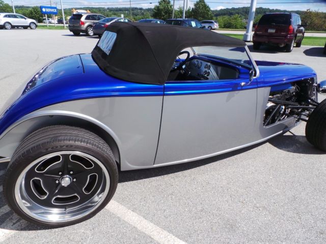 1933 Blue and Silver Ford Factory Five 33 Roadster