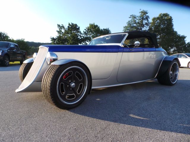 1933 Blue and Silver Ford Factory Five 33 Roadster