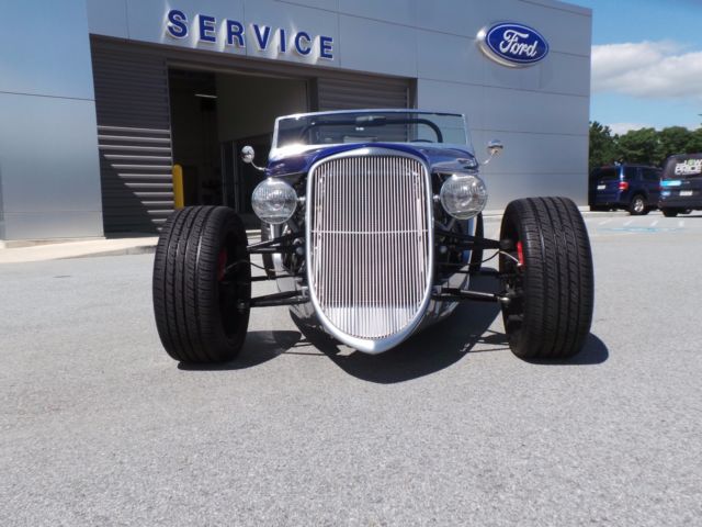 1933 Blue and Silver Ford Factory Five 33 Roadster