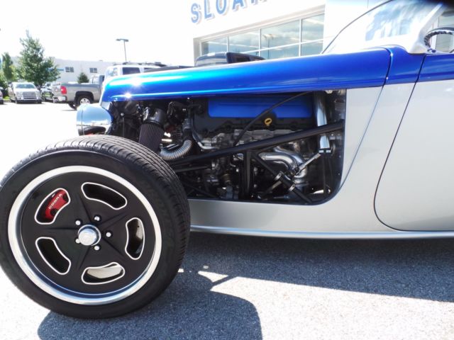 1933 Blue and Silver Ford Factory Five 33 Roadster