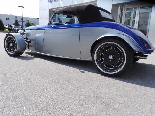 1933 Blue and Silver Ford Factory Five 33 Roadster