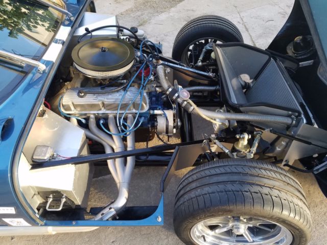 1965 Gaurdsman Blue with White Racing Stripes Ford Daytona by Factory Five 2 door