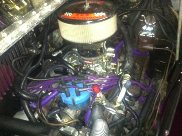 1930 Purple Ford Model A Convertible