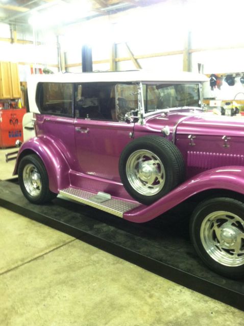 1930 Purple Ford Model A Convertible