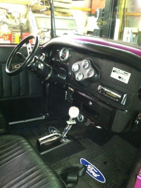 1930 Purple Ford Model A Convertible
