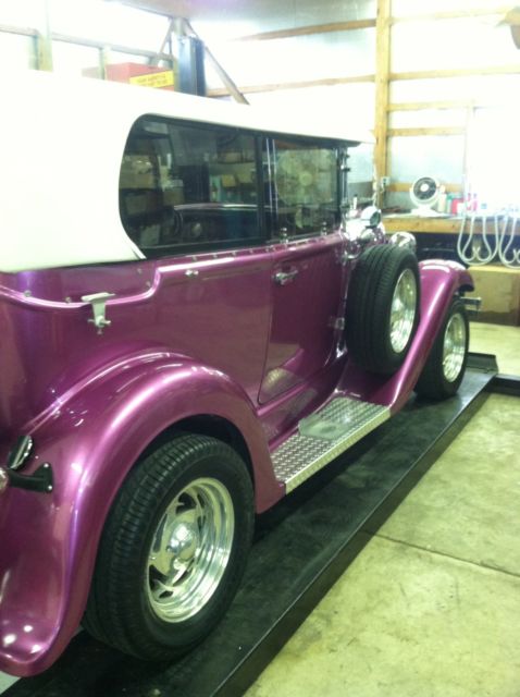 1930 Purple Ford Model A Convertible