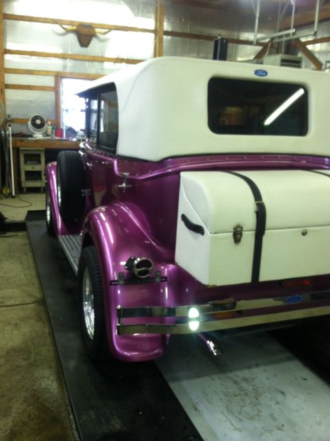 1930 Purple Ford Model A Convertible